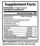 Digestive Enzyme with probiotic-s - supplement  facts