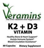 Vitamin K2 D3 Calcium immune support Bone health Cardiovascular health